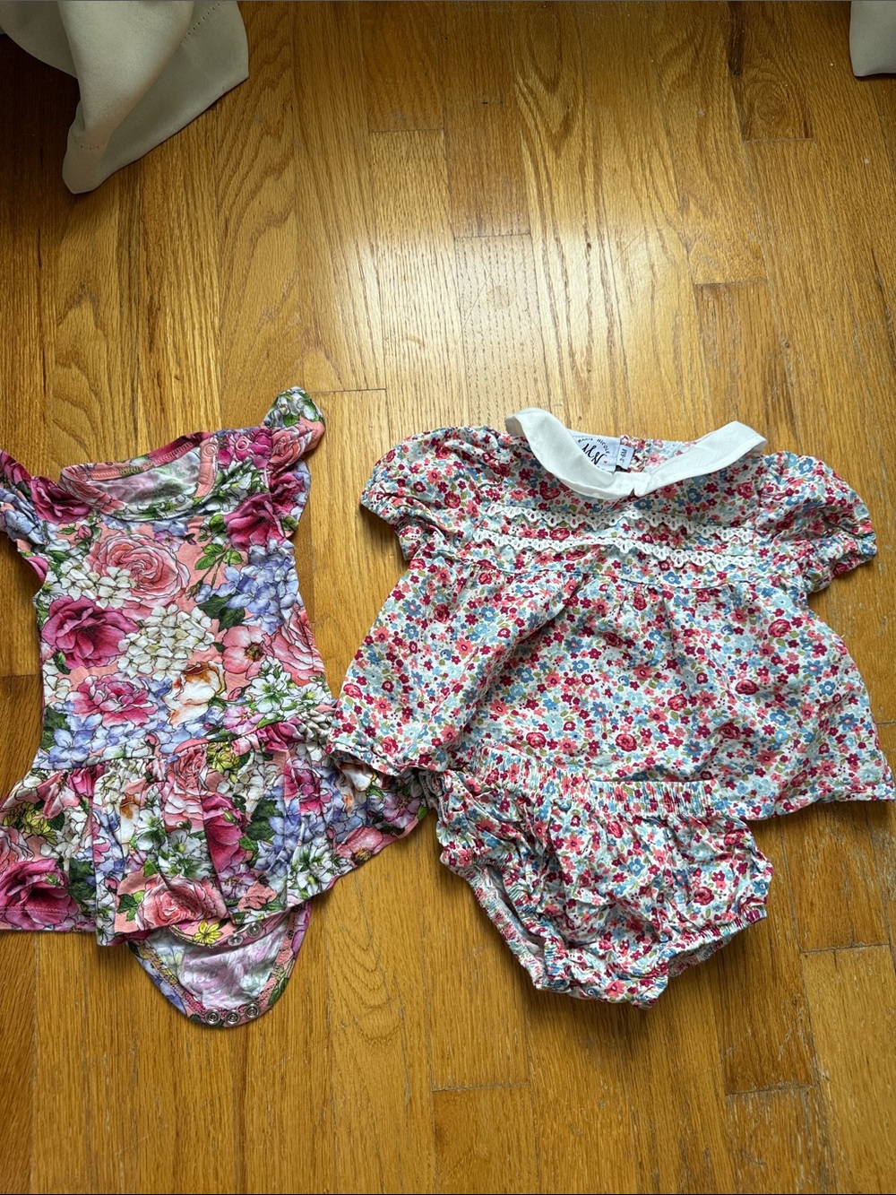 Baby Girl 3-6 month Floral Bundle - Lot of 2‎